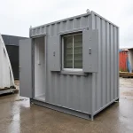 10ft Used Portable Office Container – Wind & Watertight- Grey