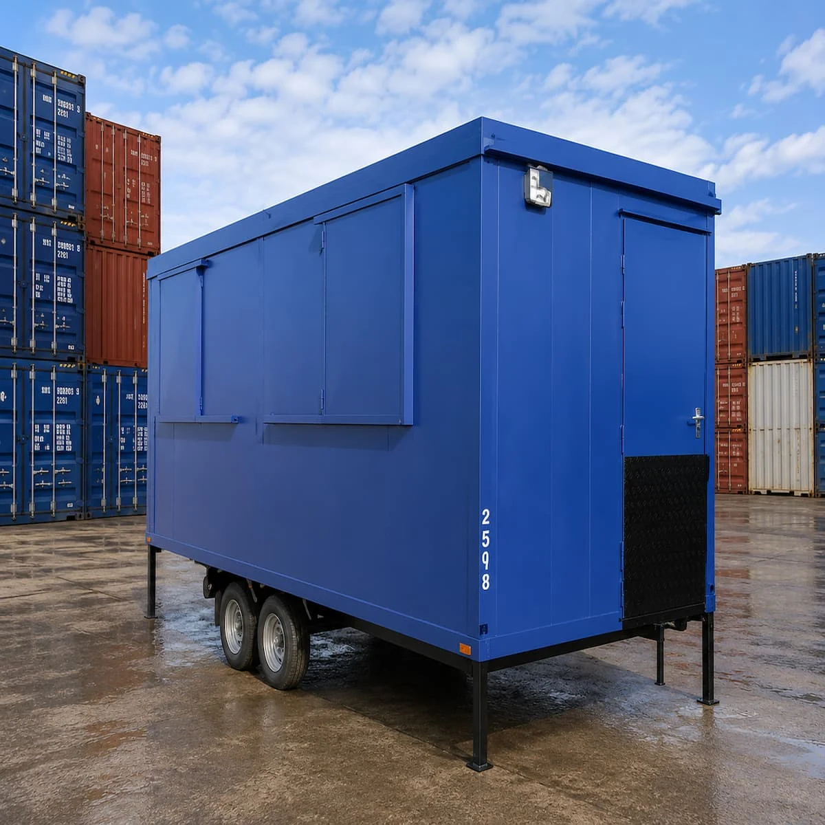 12ft x 7ft 6in Mobile Anti-Vandal Office Cabin