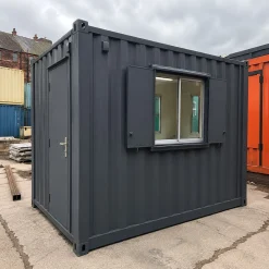 12ft x 8ft Steel Canteen Cabin – Anti-Vandal Unit 2