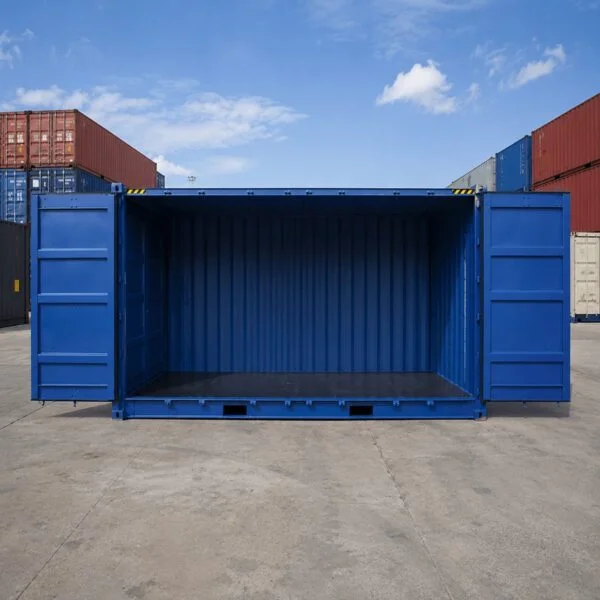 20ft High Cube Open Side Container – One-Trip Blue
