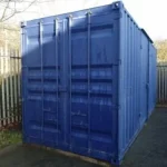 20ft Shipping Container With Side Door – Cobalt Blue