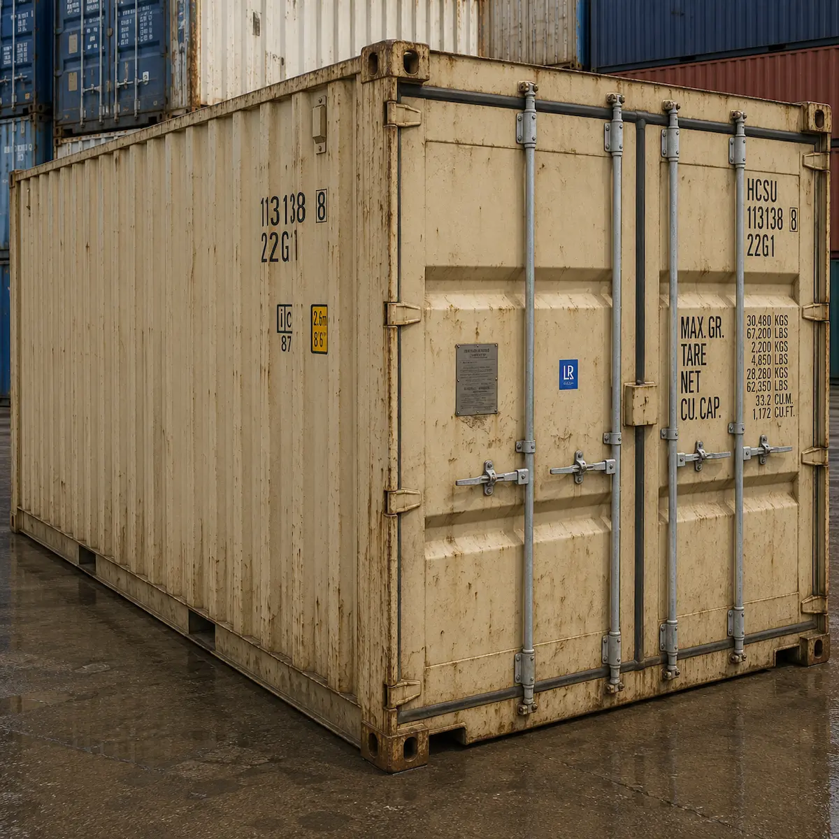 20ft Used Dry Freight Shipping Container – Wind and Watertight