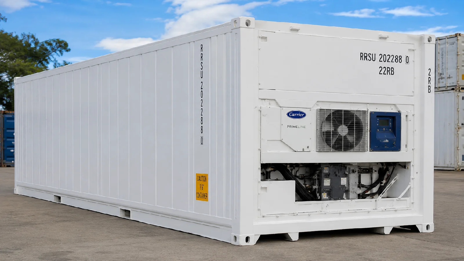 20ft Used Refrigerated Container – Cargo Worthy – White