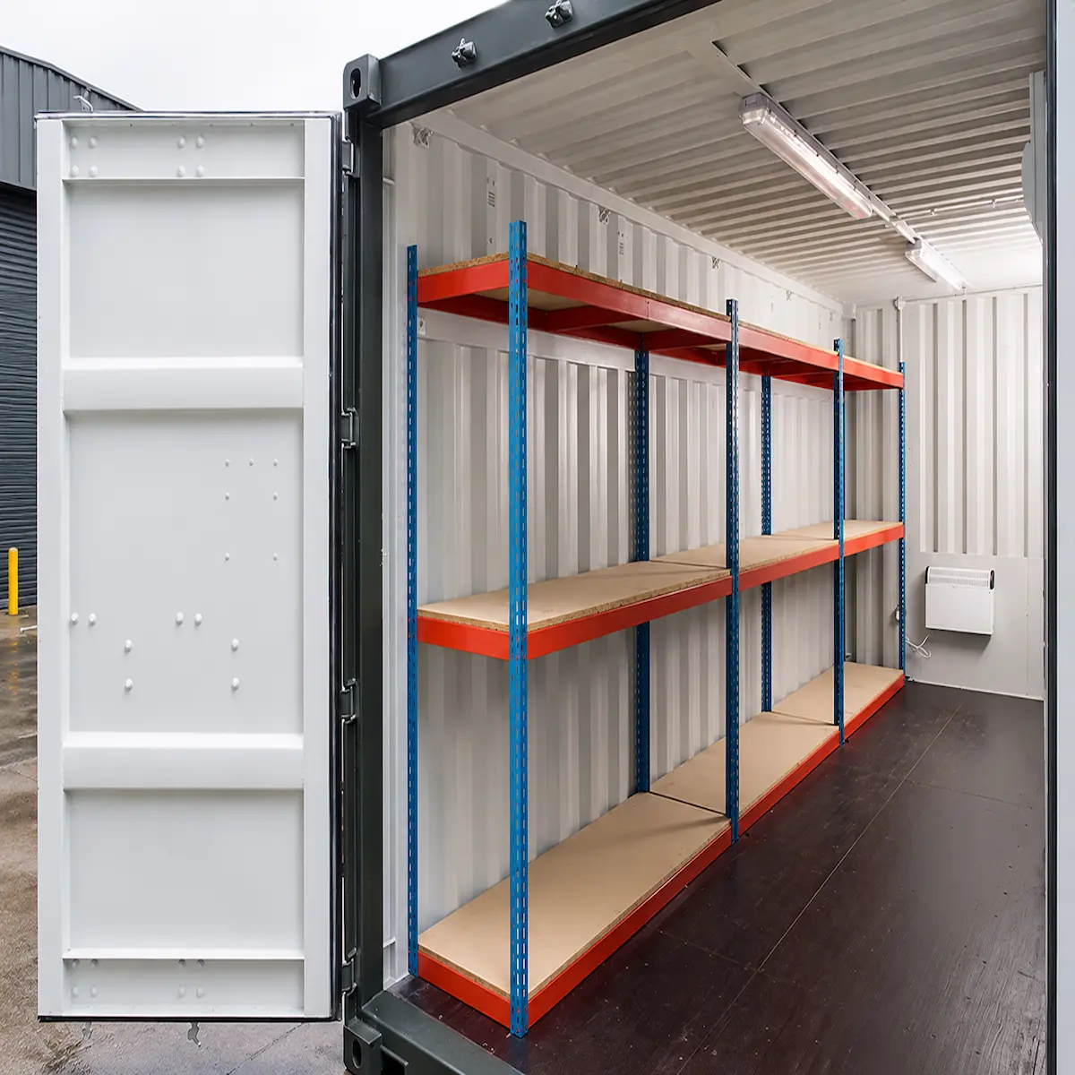 3-Tier Adjustable Container Side Racking — Single Bay QF1053 (Ref 2762)