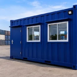 3 Window Security Gatehouse – New – RAL 5013 BLUE