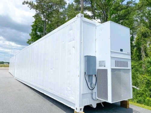 40 Ft High Cube Insulated Shipping Container With 5 Ton Bard HVAC Unit