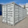40ft New High Cube Open Side Shipping Container — One-Trip — Cream