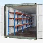 40ft Shipping Container Racking Kit | 3-Tier Steel Shelving