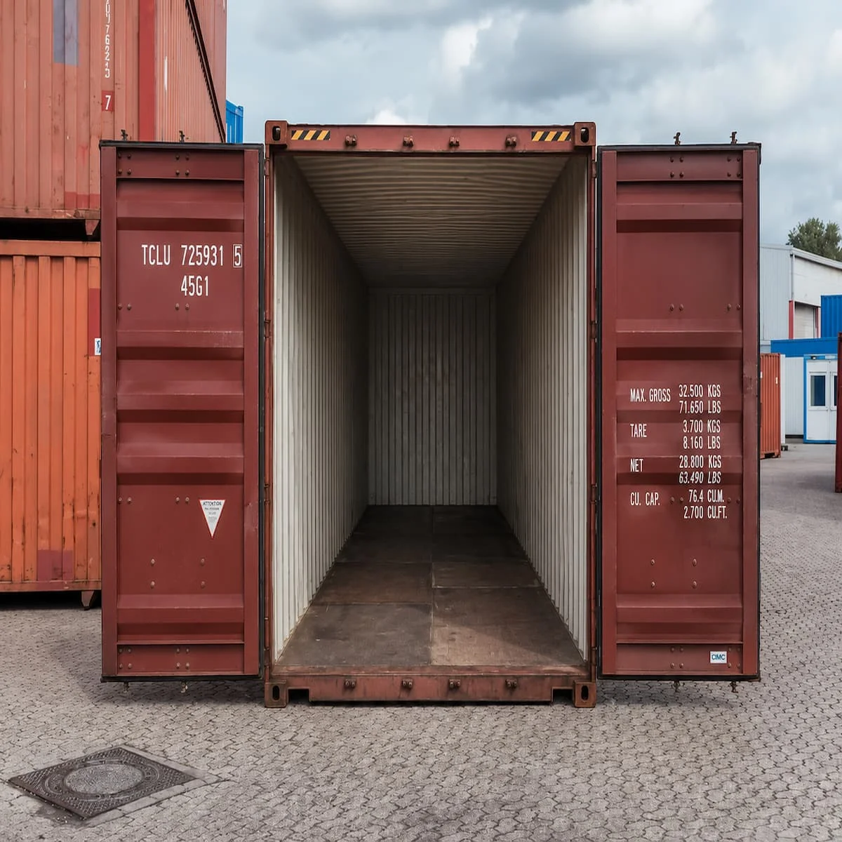 40ft Used High Cube Shipping Container – Stock Ref 2524