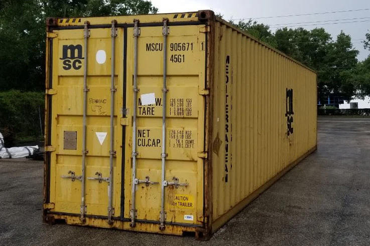 40ft Used High Cube Wind and Watertight Shipping Container AS IS – Colour Varies