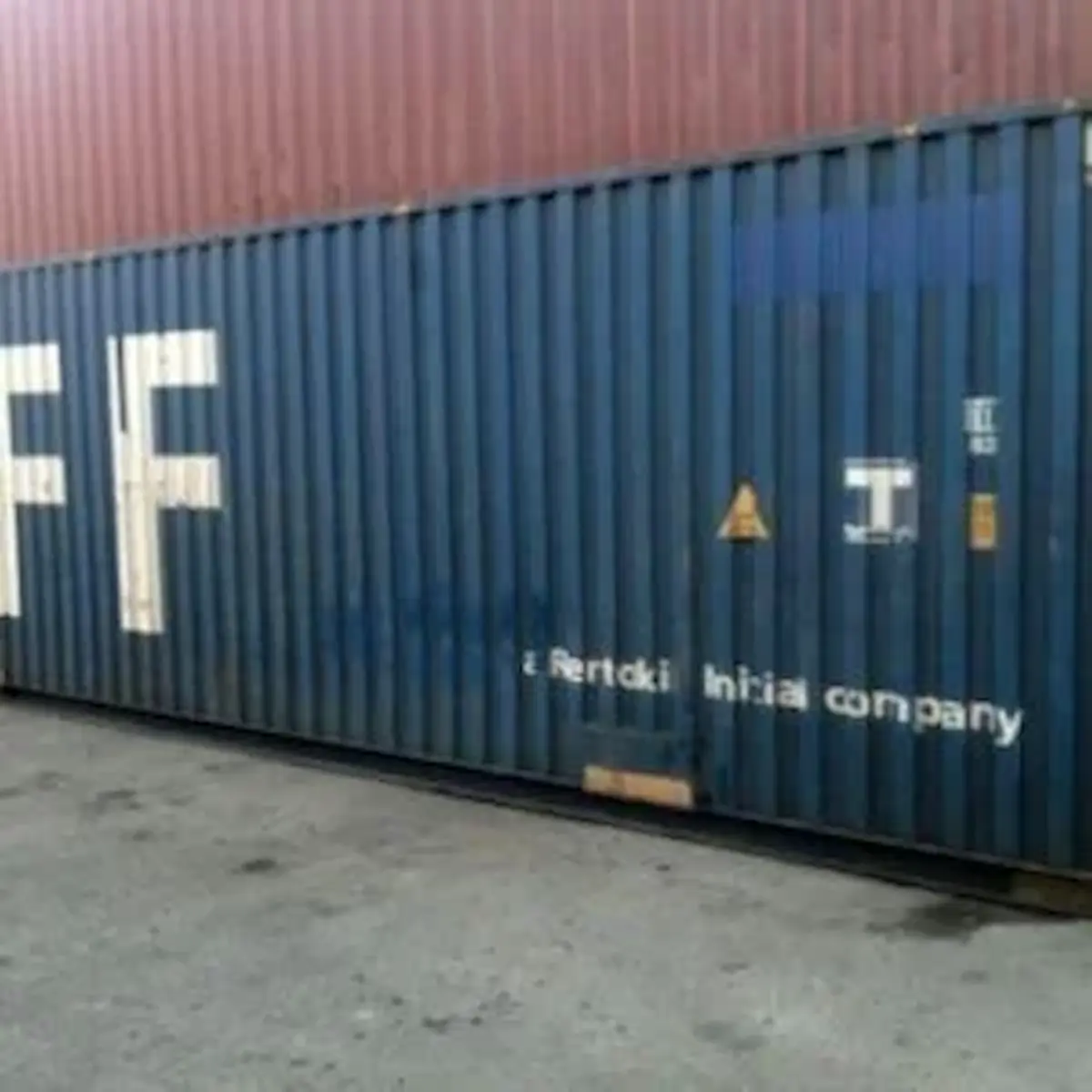 40ft Used Standard Wind and Watertight Shipping Container – Blue