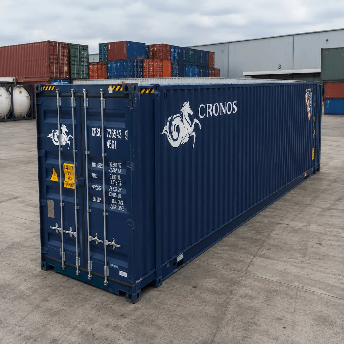 45ft Used High Cube Container – Blue
